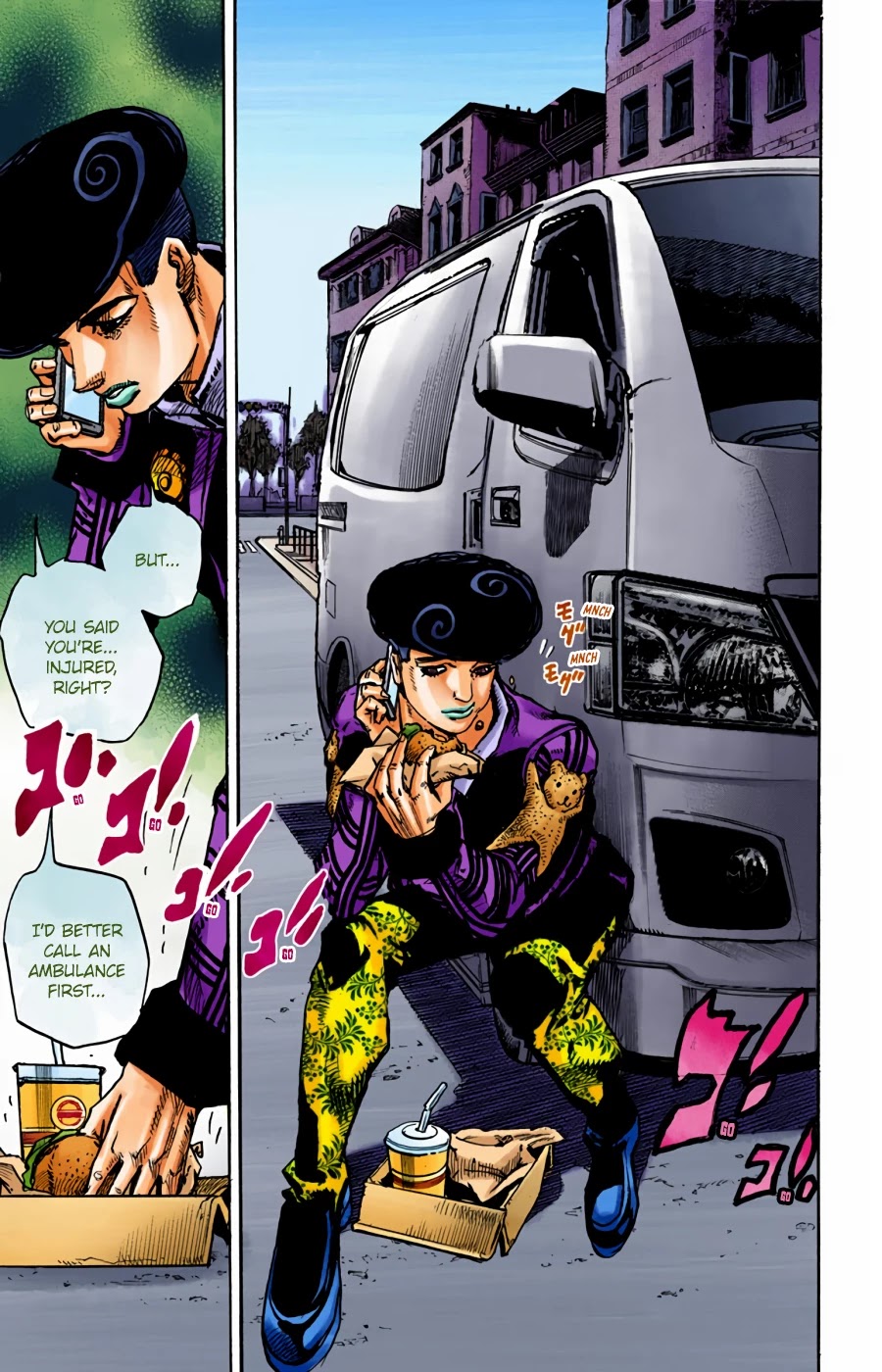 JoJo's Bizarre Adventure Part 8 - JoJolion (Official Colored) Chapter 96 page 25 - Chapter 96: Just Don't Move
