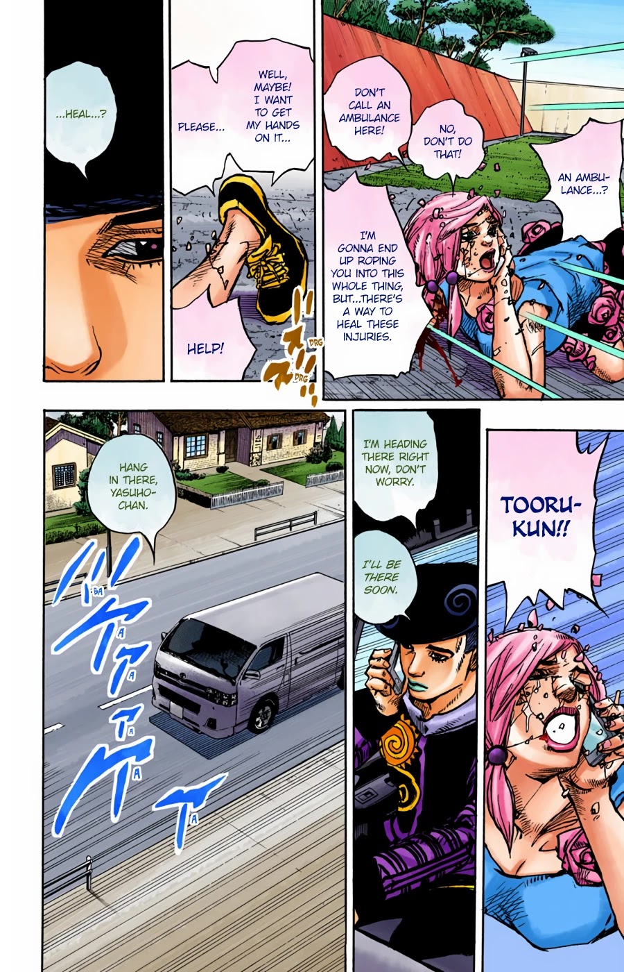 JoJo's Bizarre Adventure Part 8 - JoJolion (Official Colored) Chapter 96 page 26 - Chapter 96: Just Don't Move