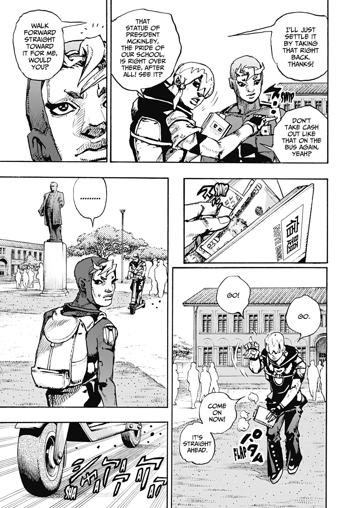 JoJo's Bizarre Adventure Part 9 - The JOJOLands Chapter 1 page 39 - Chapter 1: Mechanisms