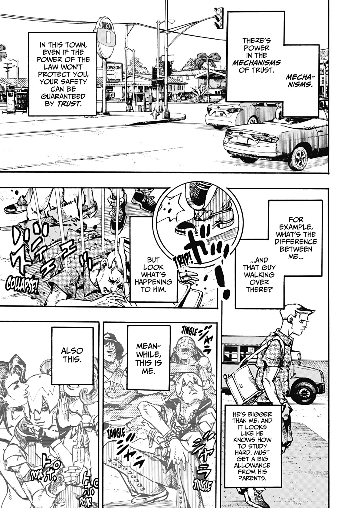 JoJo's Bizarre Adventure Part 9 - The JOJOLands Chapter 1 page 43 - Chapter 1: Mechanisms