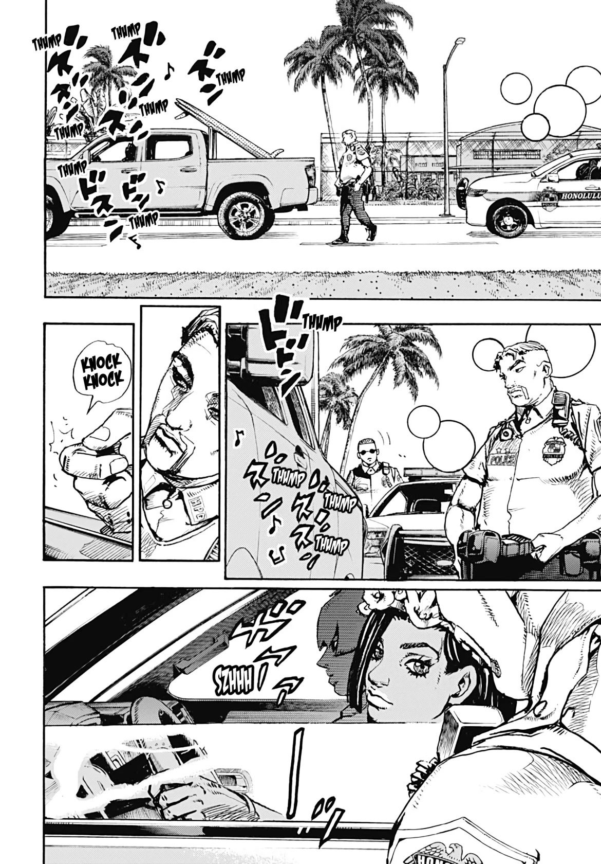 JoJo's Bizarre Adventure Part 9 - The JOJOLands Chapter 1 page 5 - Chapter 1: Mechanisms