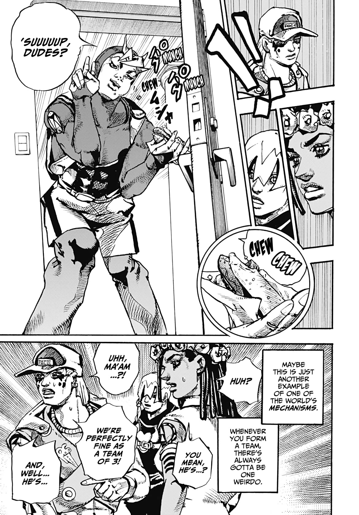 JoJo's Bizarre Adventure Part 9 - The JOJOLands Chapter 1 page 58 - Chapter 1: Mechanisms