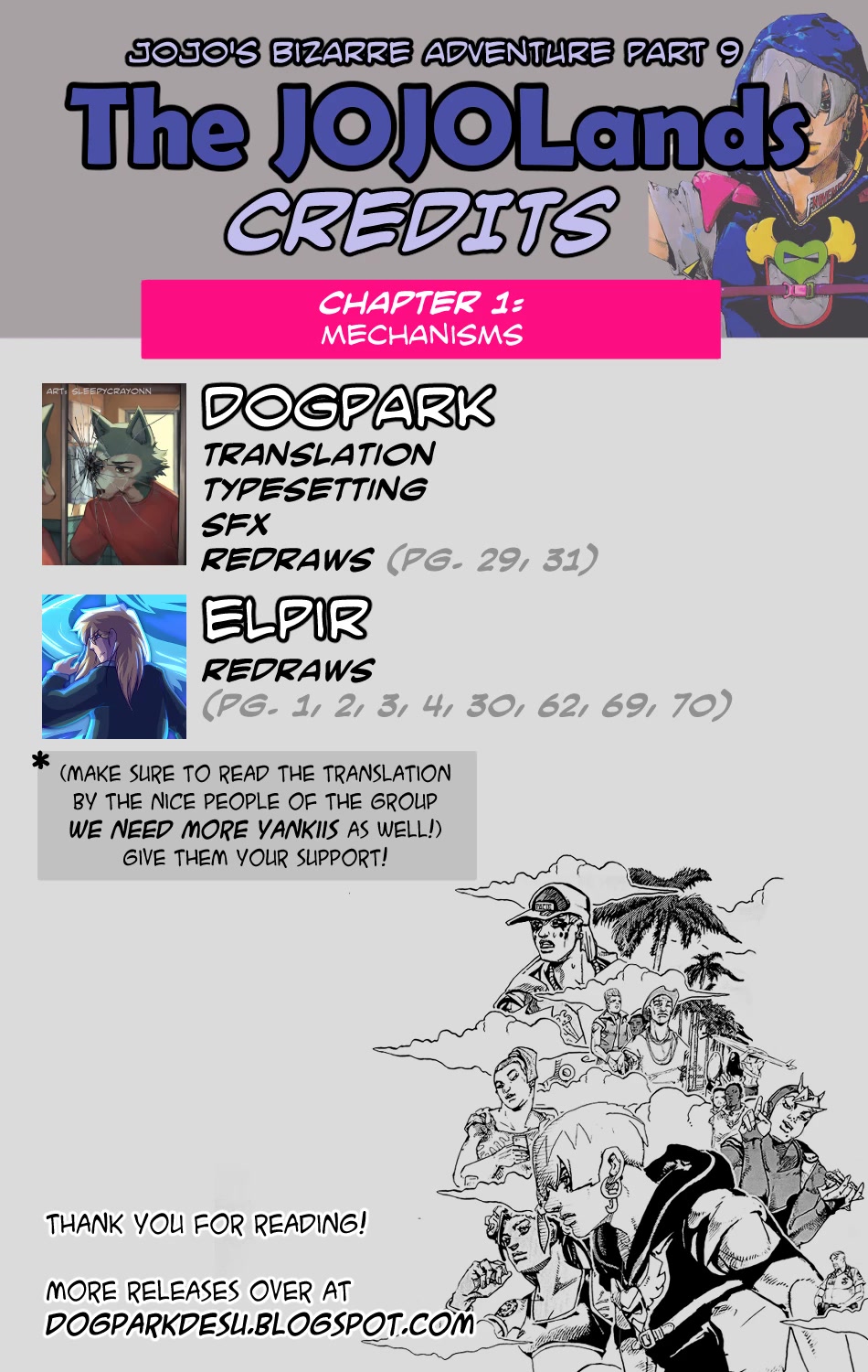 JoJo's Bizarre Adventure Part 9 - The JOJOLands Chapter 1 page 62 - Chapter 1: Mechanisms