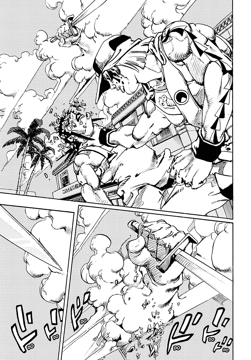 JoJo's Bizarre Adventure Part 9 - The JOJOLands Chapter 10 page 16 - Chapter 10: The Hustle, Part 1