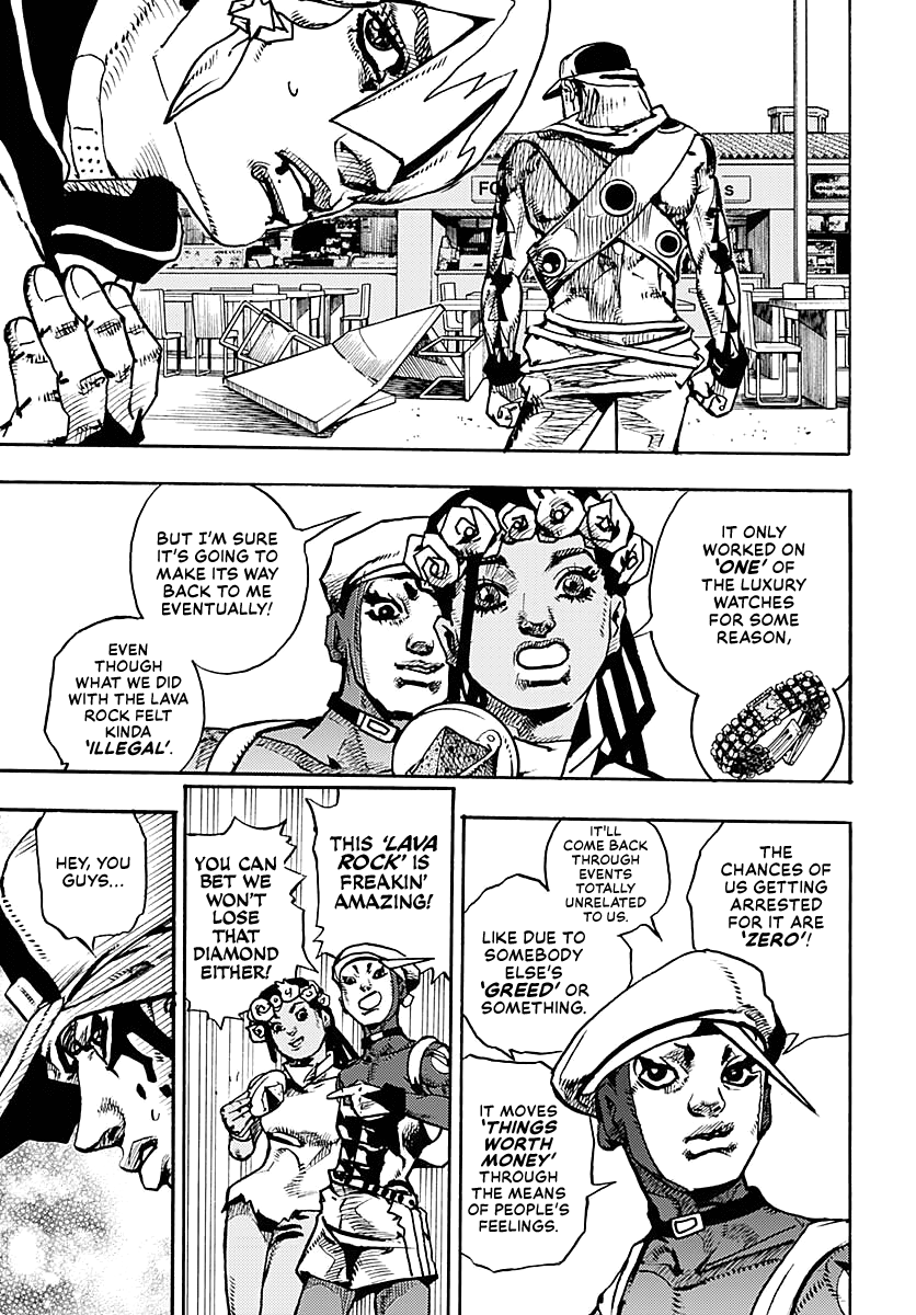 JoJo's Bizarre Adventure Part 9 - The JOJOLands Chapter 10 page 21 - Chapter 10: The Hustle, Part 1