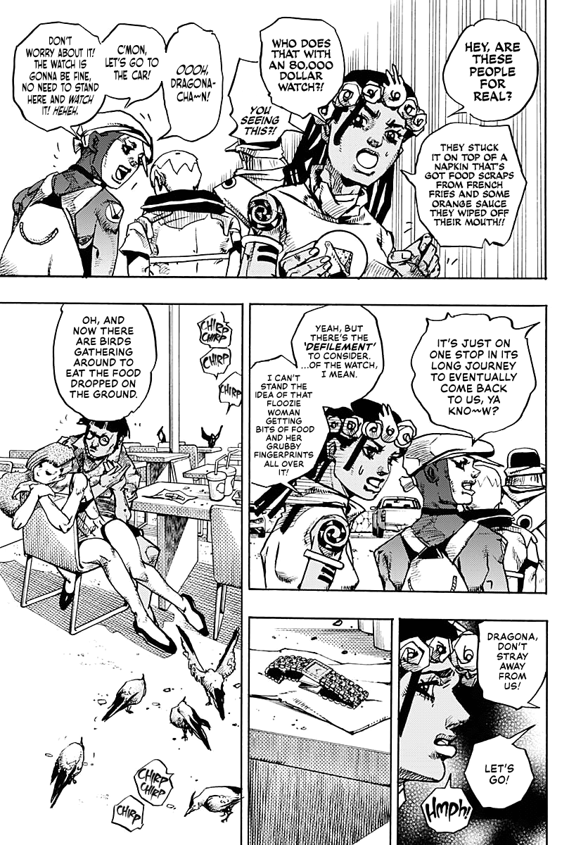 JoJo's Bizarre Adventure Part 9 - The JOJOLands Chapter 10 page 27 - Chapter 10: The Hustle, Part 1