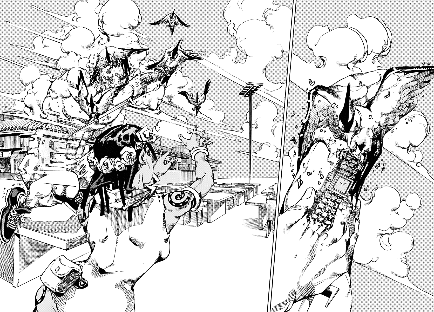JoJo's Bizarre Adventure Part 9 - The JOJOLands Chapter 10 page 34 - Chapter 10: The Hustle, Part 1