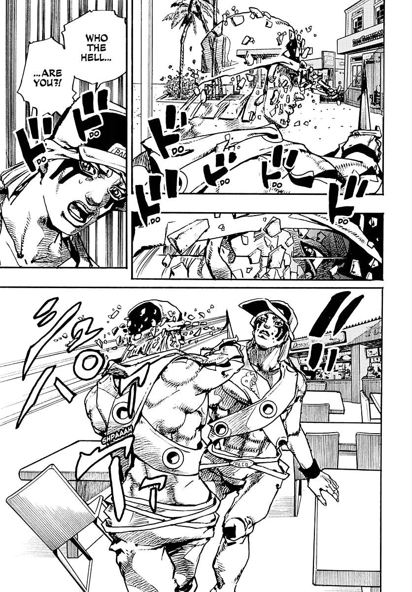 JoJo's Bizarre Adventure Part 9 - The JOJOLands Chapter 10 page 6 - Chapter 10: The Hustle, Part 1