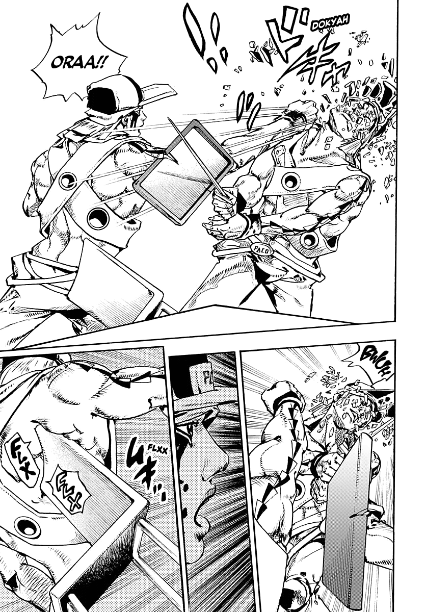 JoJo's Bizarre Adventure Part 9 - The JOJOLands Chapter 10 page 8 - Chapter 10: The Hustle, Part 1