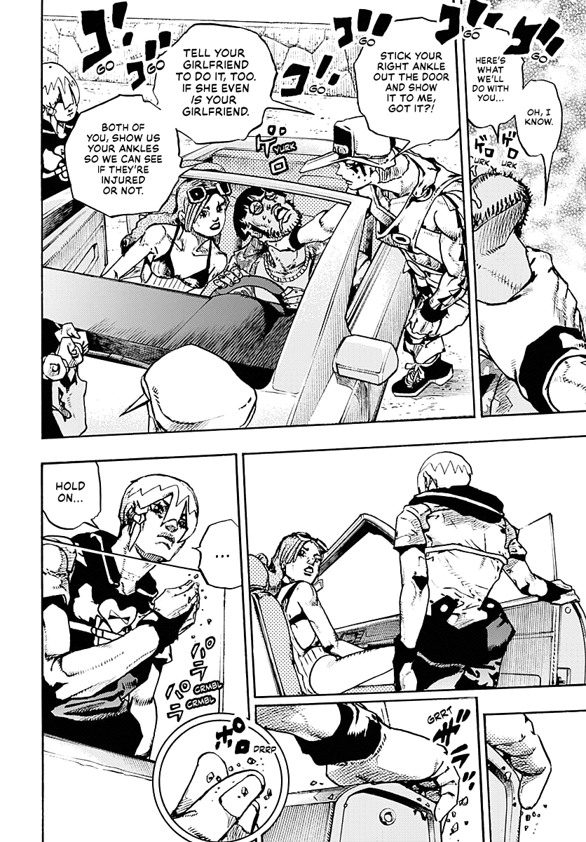 JoJo's Bizarre Adventure Part 9 - The JOJOLands Chapter 11 page 12 - Chapter 11: The Hustle Part 2