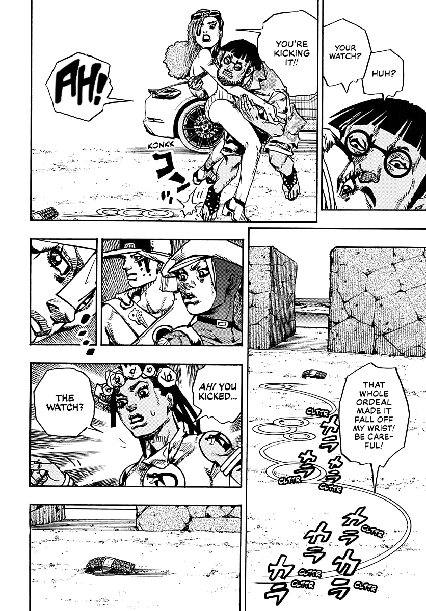 JoJo's Bizarre Adventure Part 9 - The JOJOLands Chapter 11 page 18 - Chapter 11: The Hustle Part 2