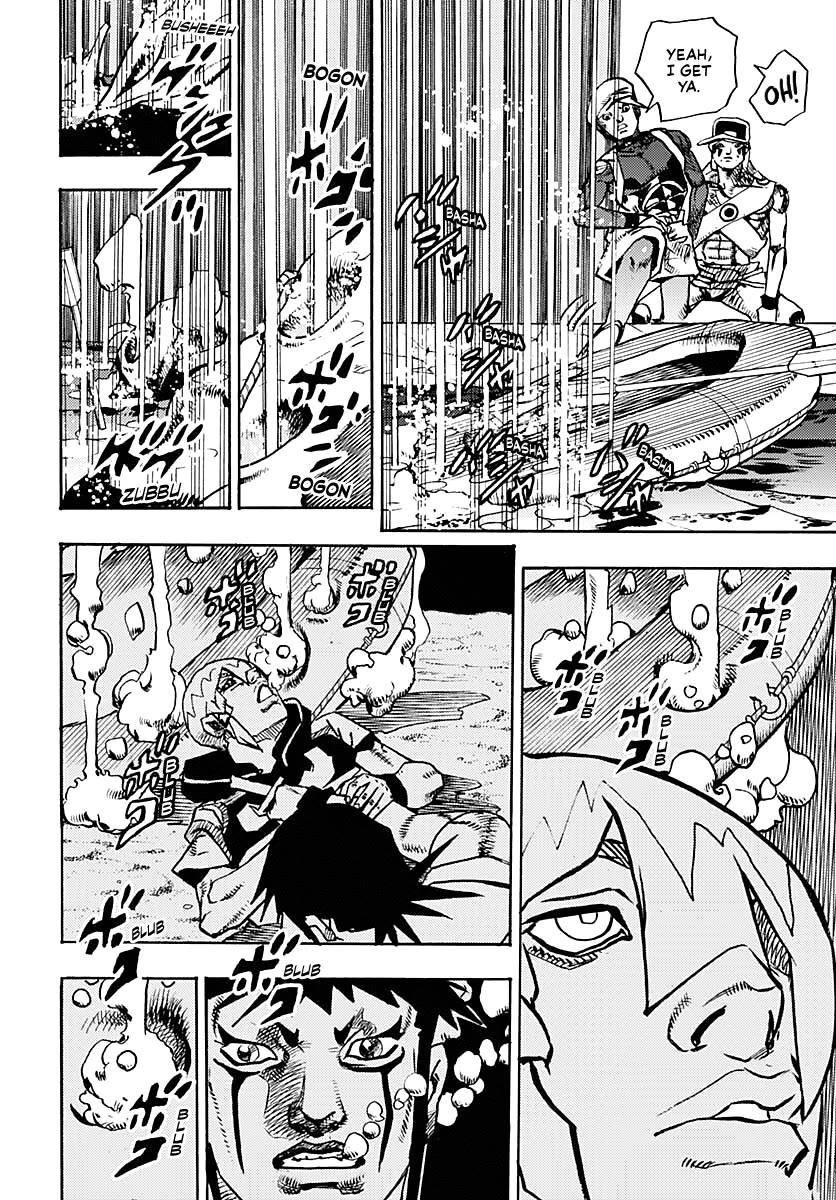 JoJo's Bizarre Adventure Part 9 - The JOJOLands Chapter 11 page 34 - Chapter 11: The Hustle Part 2