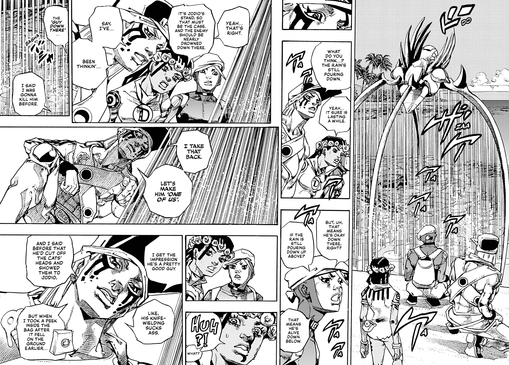 JoJo's Bizarre Adventure Part 9 - The JOJOLands Chapter 11 page 36 - Chapter 11: The Hustle Part 2