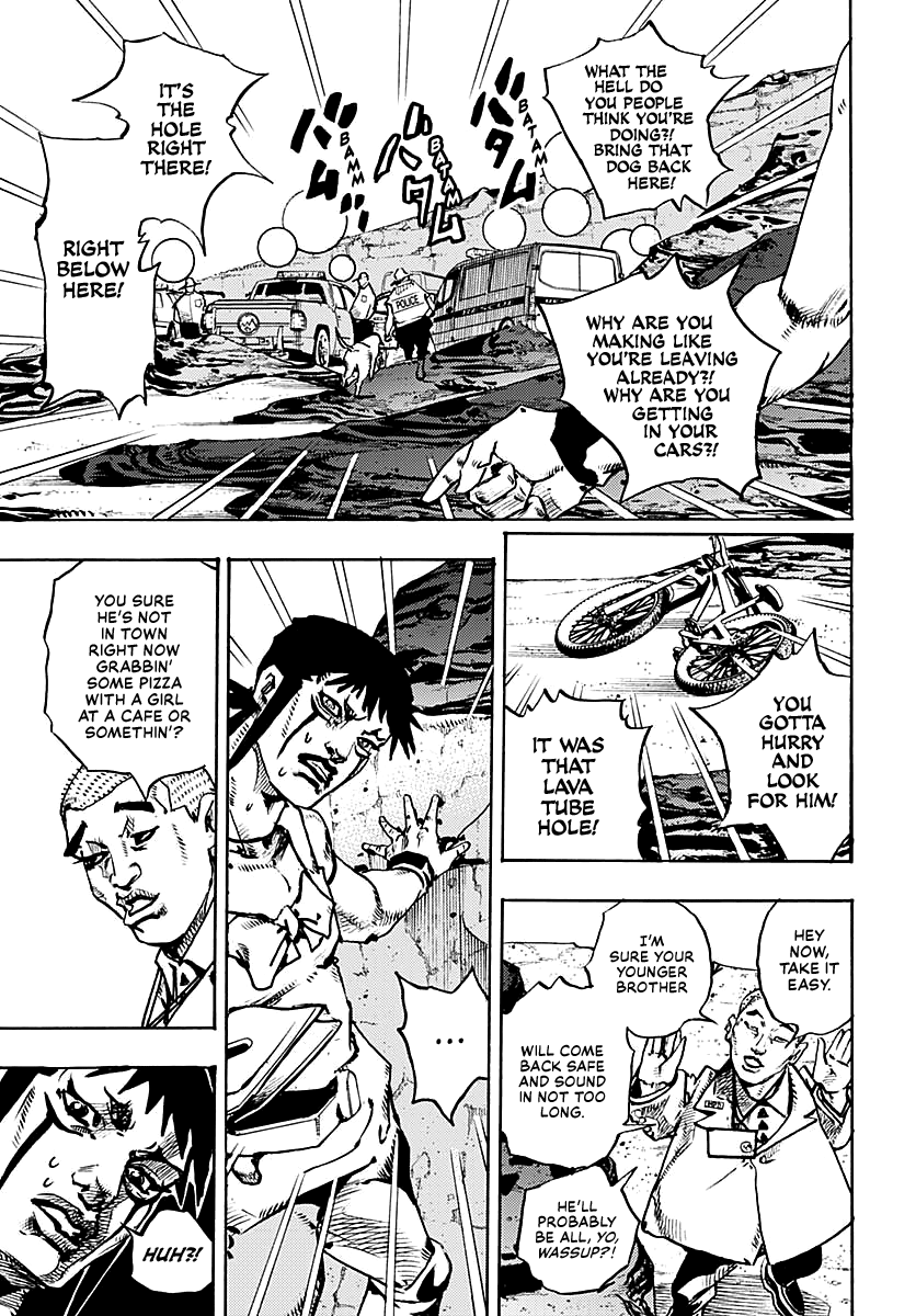 JoJo's Bizarre Adventure Part 9 - The JOJOLands Chapter 12 page 20 - Chapter 12: His Name Is "Charmingman"