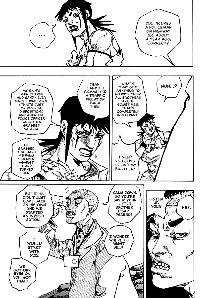 JoJo's Bizarre Adventure Part 9 - The JOJOLands Chapter 12 page 22 - Chapter 12: His Name Is "Charmingman"