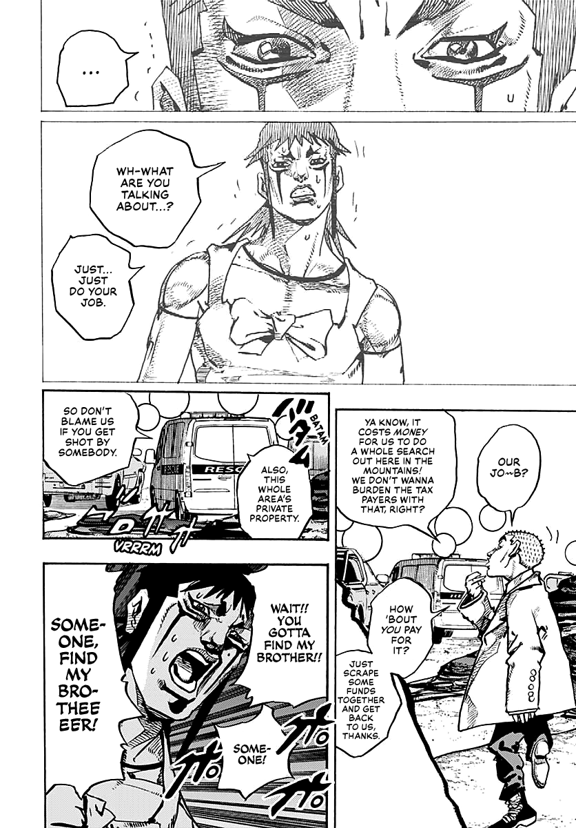 JoJo's Bizarre Adventure Part 9 - The JOJOLands Chapter 12 page 23 - Chapter 12: His Name Is "Charmingman"