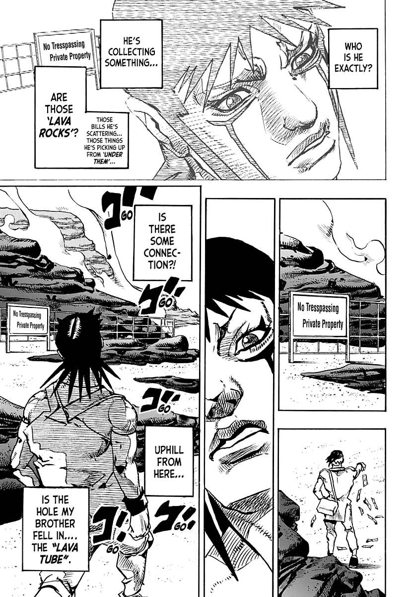 JoJo's Bizarre Adventure Part 9 - The JOJOLands Chapter 12 page 28 - Chapter 12: His Name Is "Charmingman"