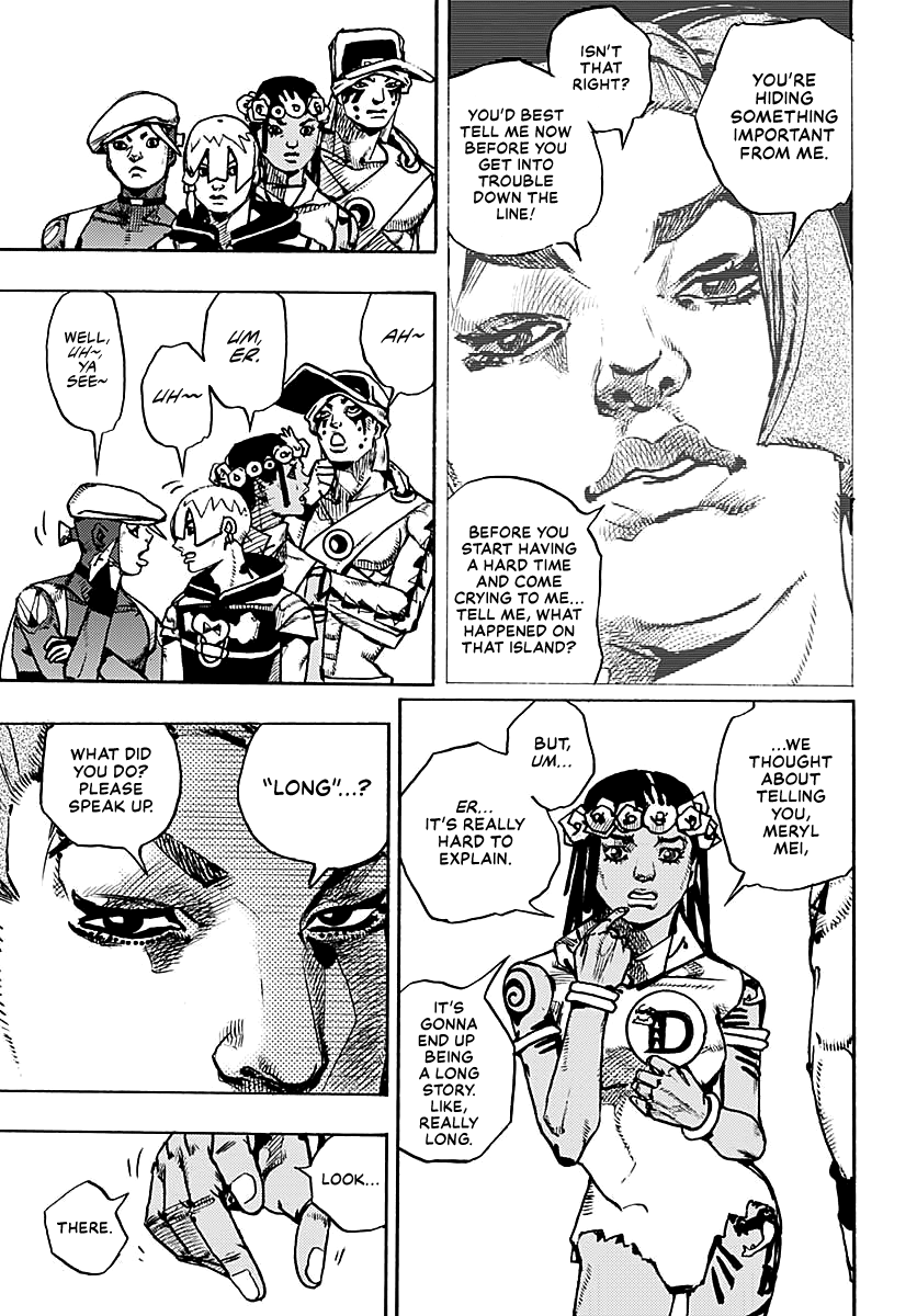 JoJo's Bizarre Adventure Part 9 - The JOJOLands Chapter 12 page 32 - Chapter 12: His Name Is "Charmingman"