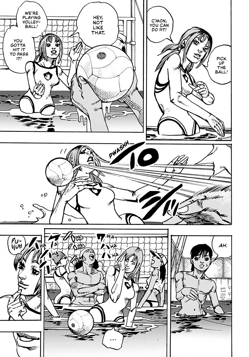 JoJo's Bizarre Adventure Part 9 - The JOJOLands Chapter 13 page 3 - Chapter 13: "The Absurd Event That Happened to Me That Year"
