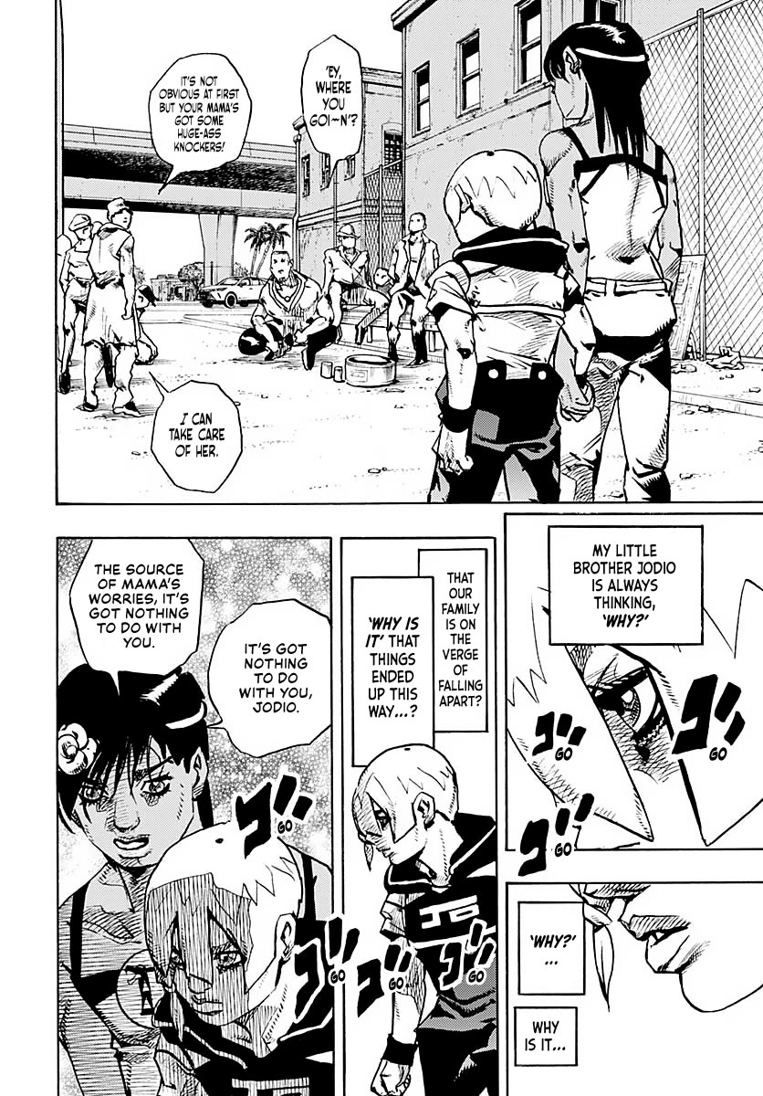JoJo's Bizarre Adventure Part 9 - The JOJOLands Chapter 13 page 30 - Chapter 13: "The Absurd Event That Happened to Me That Year"