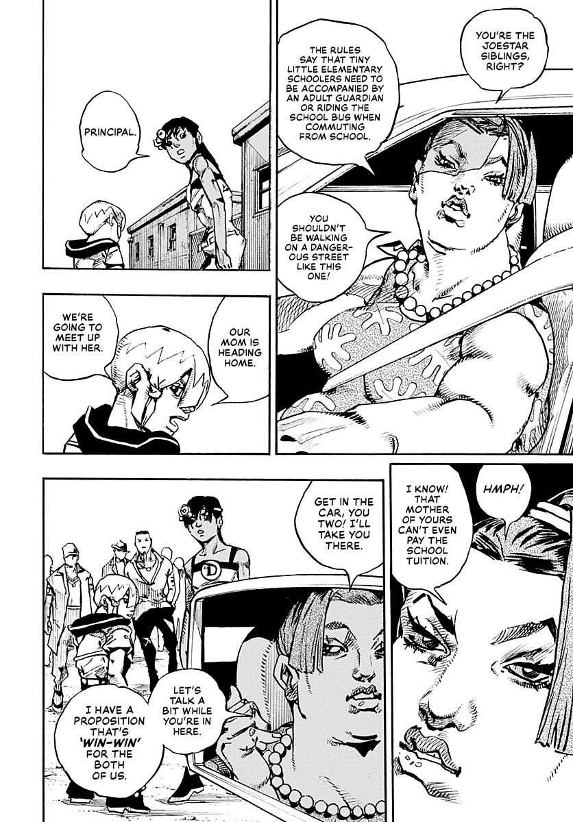 JoJo's Bizarre Adventure Part 9 - The JOJOLands Chapter 13 page 32 - Chapter 13: "The Absurd Event That Happened to Me That Year"
