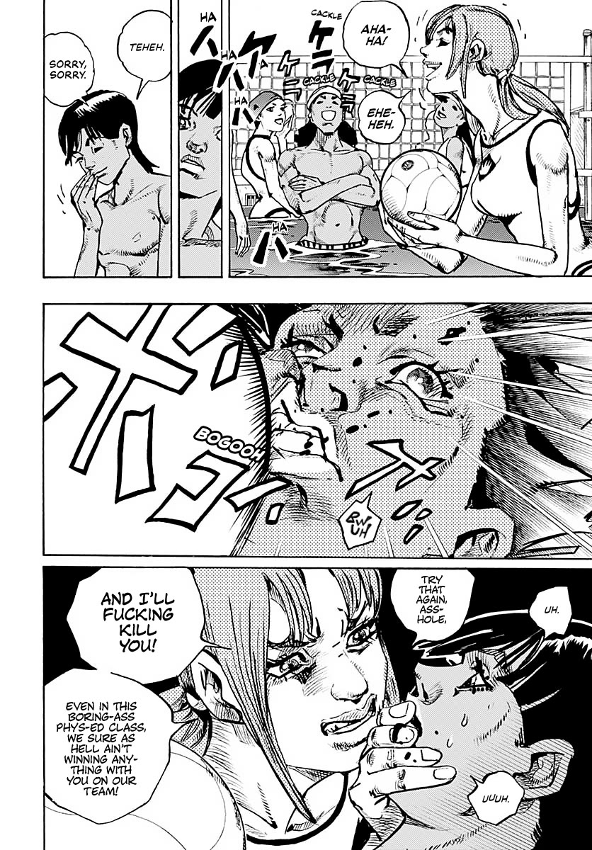 JoJo's Bizarre Adventure Part 9 - The JOJOLands Chapter 13 page 4 - Chapter 13: "The Absurd Event That Happened to Me That Year"