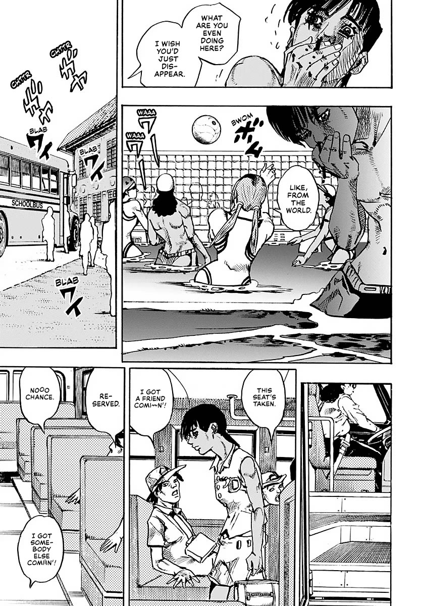 JoJo's Bizarre Adventure Part 9 - The JOJOLands Chapter 13 page 5 - Chapter 13: "The Absurd Event That Happened to Me That Year"