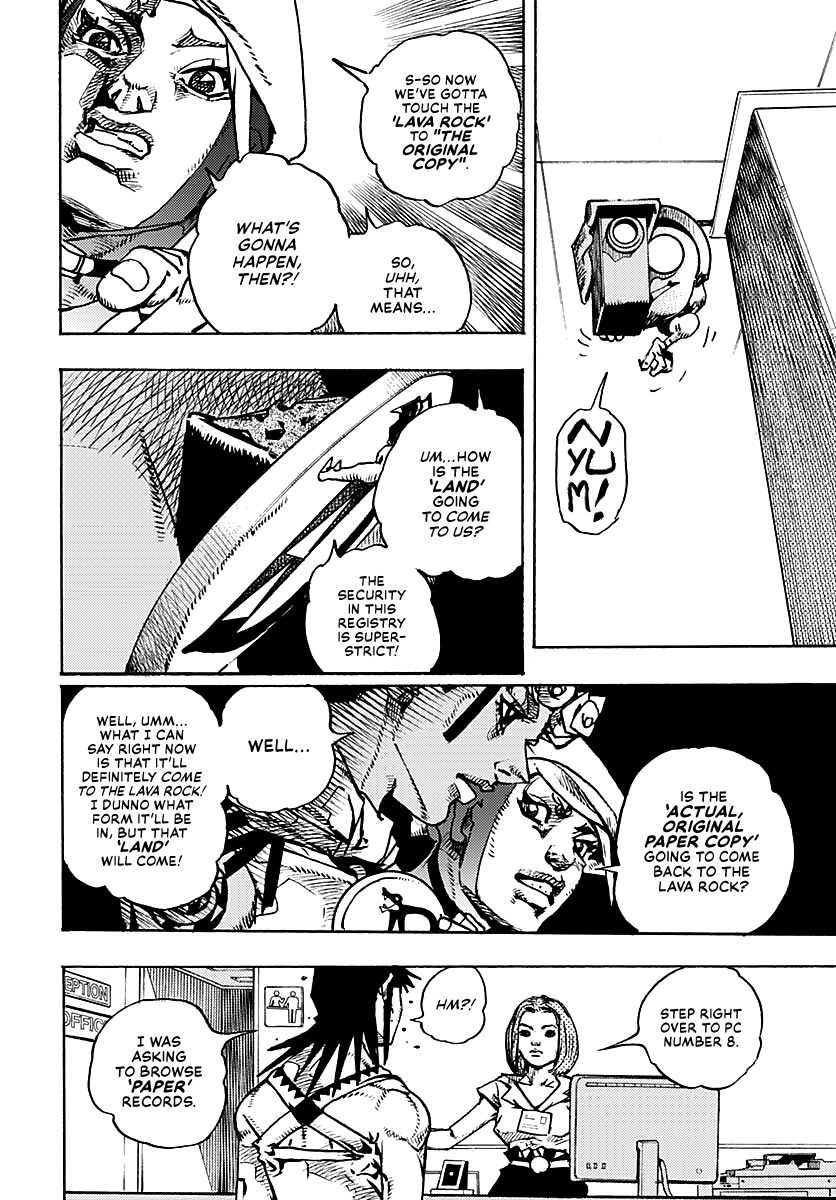 JoJo's Bizarre Adventure Part 9 - The JOJOLands Chapter 14 page 21 - Chapter 14: The Hawaii State Land Registry
