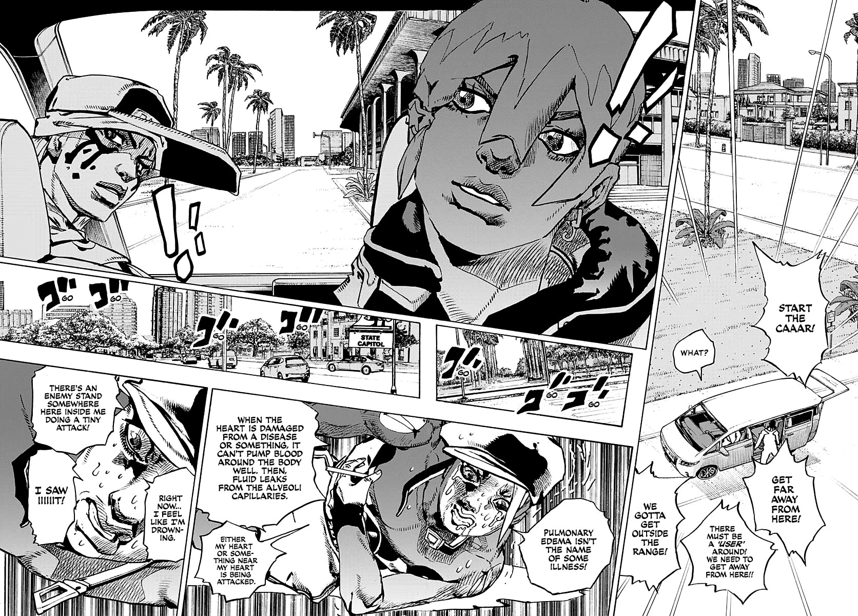 JoJo's Bizarre Adventure Part 9 - The JOJOLands Chapter 15 page 11 - Chapter 15: Bigmouth Strikes Again