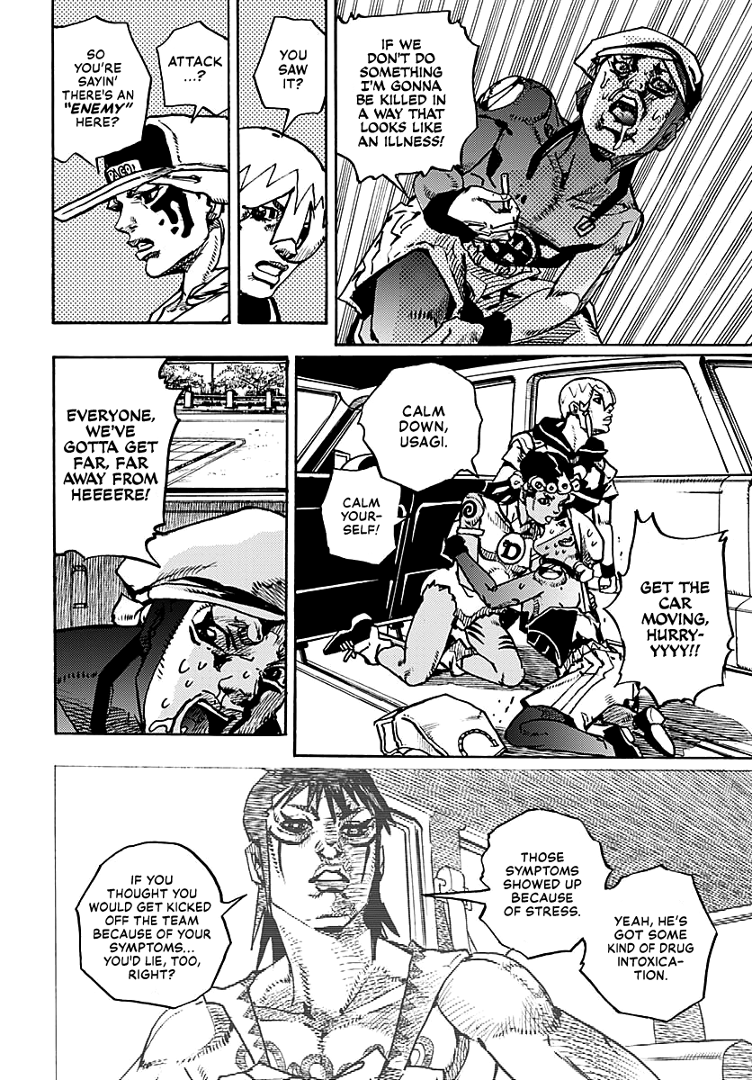JoJo's Bizarre Adventure Part 9 - The JOJOLands Chapter 15 page 12 - Chapter 15: Bigmouth Strikes Again