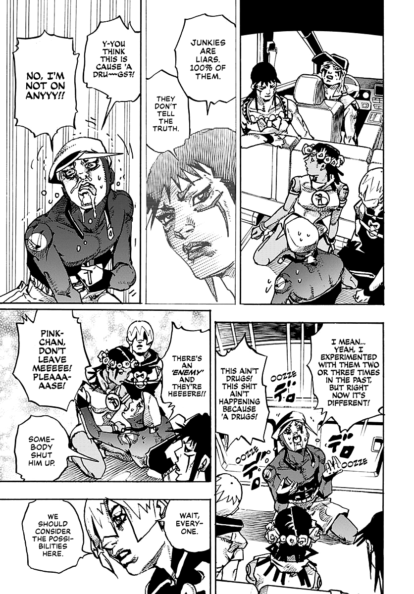 JoJo's Bizarre Adventure Part 9 - The JOJOLands Chapter 15 page 13 - Chapter 15: Bigmouth Strikes Again