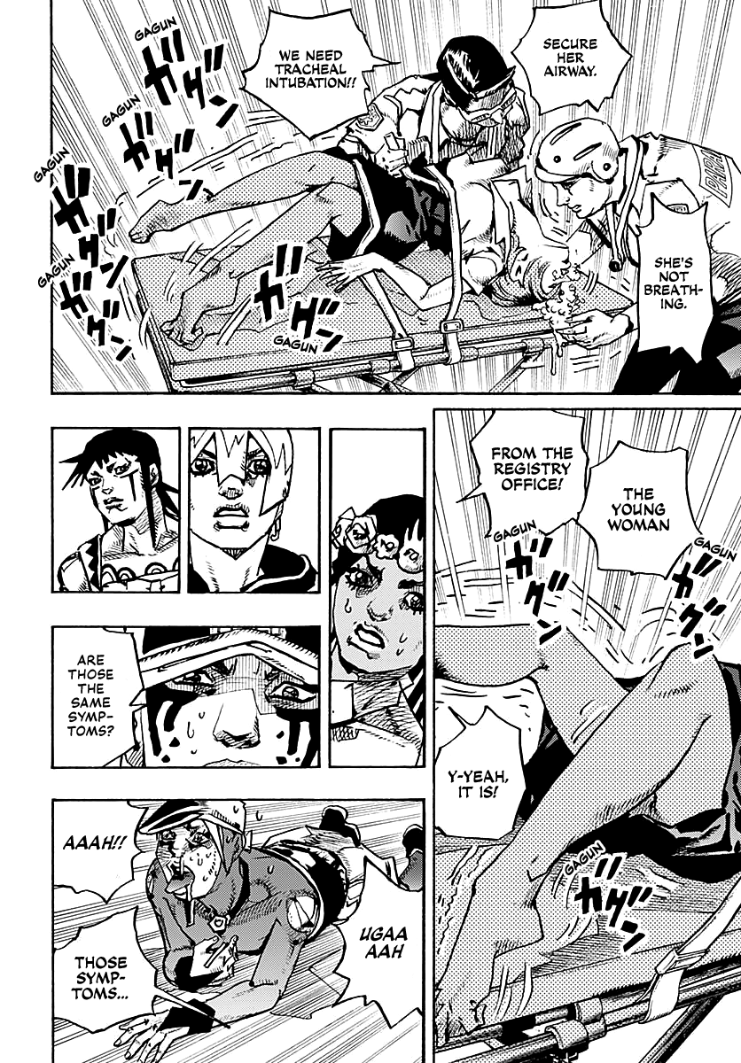 JoJo's Bizarre Adventure Part 9 - The JOJOLands Chapter 15 page 18 - Chapter 15: Bigmouth Strikes Again