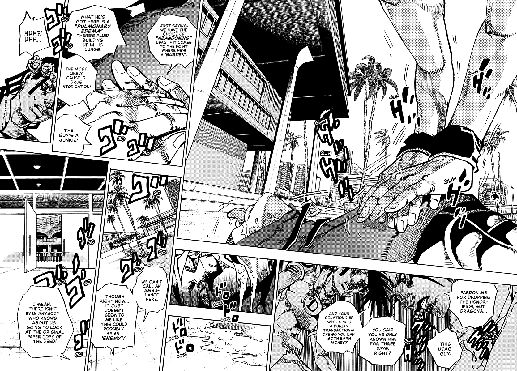 JoJo's Bizarre Adventure Part 9 - The JOJOLands Chapter 15 page 2 - Chapter 15: Bigmouth Strikes Again