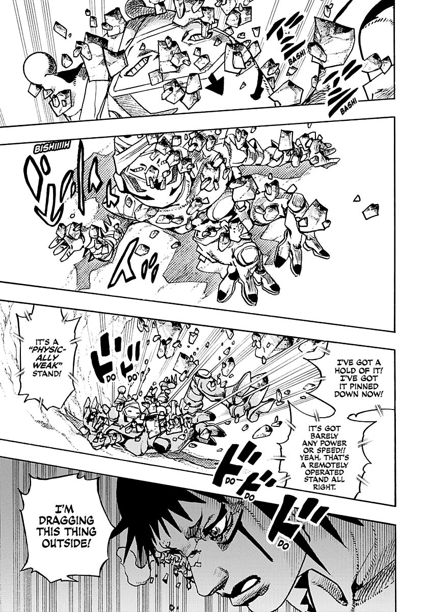 JoJo's Bizarre Adventure Part 9 - The JOJOLands Chapter 15 page 28 - Chapter 15: Bigmouth Strikes Again