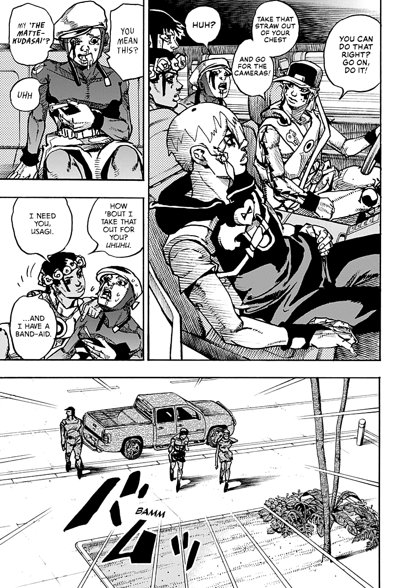 JoJo's Bizarre Adventure Part 9 - The JOJOLands Chapter 16 page 19 - Chapter 16: That Girl's Bags' Groove Part 1