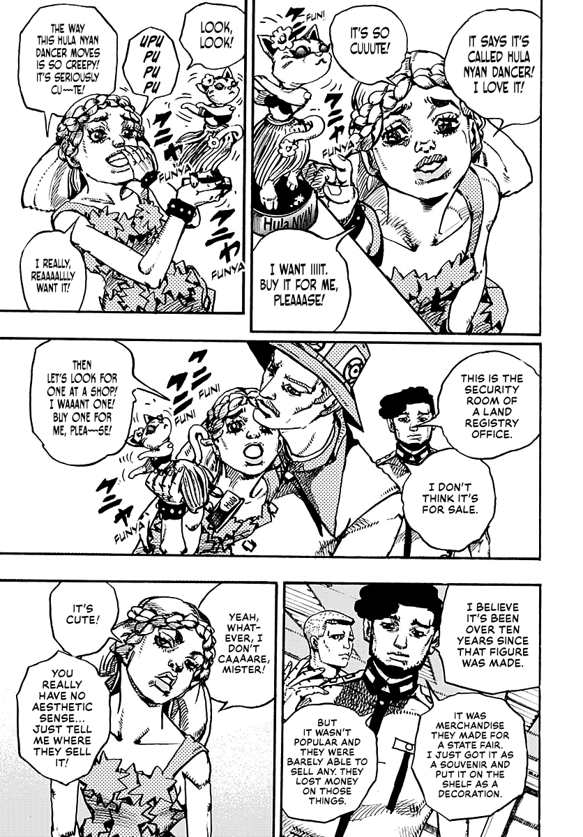 JoJo's Bizarre Adventure Part 9 - The JOJOLands Chapter 16 page 23 - Chapter 16: That Girl's Bags' Groove Part 1
