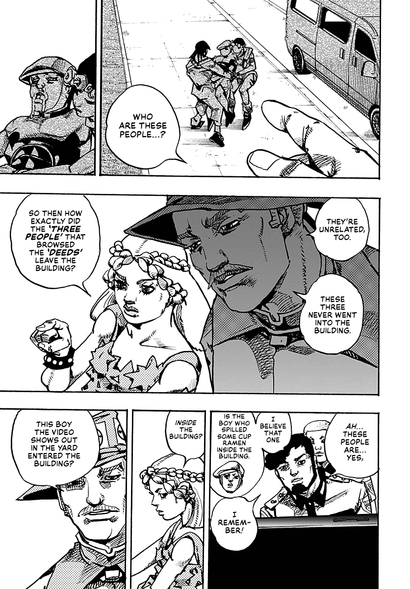 JoJo's Bizarre Adventure Part 9 - The JOJOLands Chapter 16 page 27 - Chapter 16: That Girl's Bags' Groove Part 1