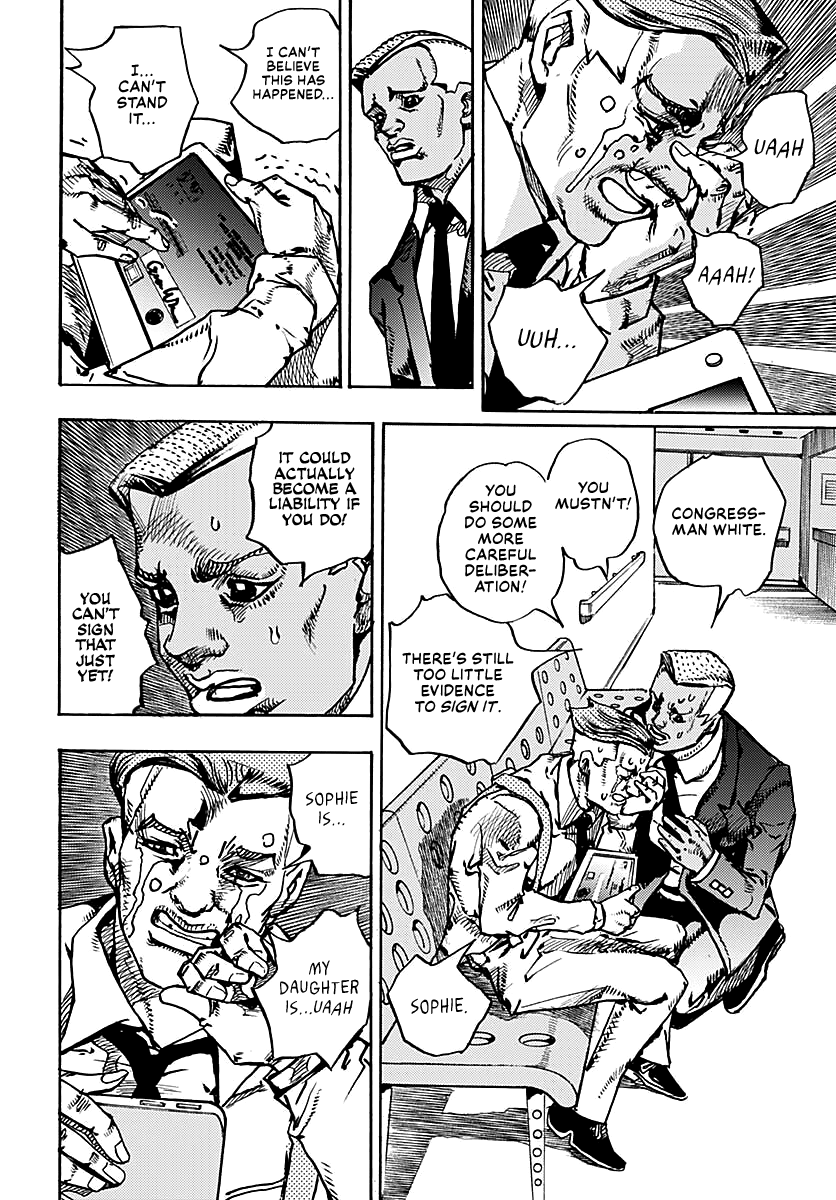 JoJo's Bizarre Adventure Part 9 - The JOJOLands Chapter 16 page 34 - Chapter 16: That Girl's Bags' Groove Part 1