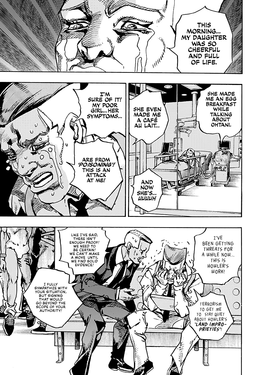 JoJo's Bizarre Adventure Part 9 - The JOJOLands Chapter 16 page 35 - Chapter 16: That Girl's Bags' Groove Part 1