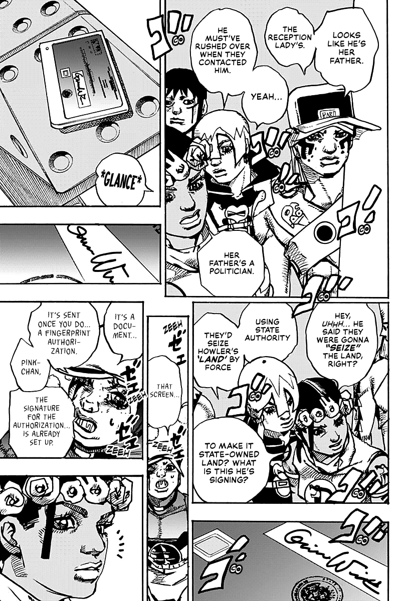 JoJo's Bizarre Adventure Part 9 - The JOJOLands Chapter 16 page 39 - Chapter 16: That Girl's Bags' Groove Part 1