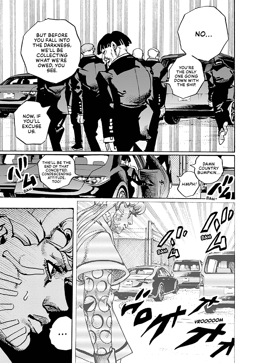 JoJo's Bizarre Adventure Part 9 - The JOJOLands Chapter 17 page 12 - Chapter 17: That Girl's Bags' Groove Part 2