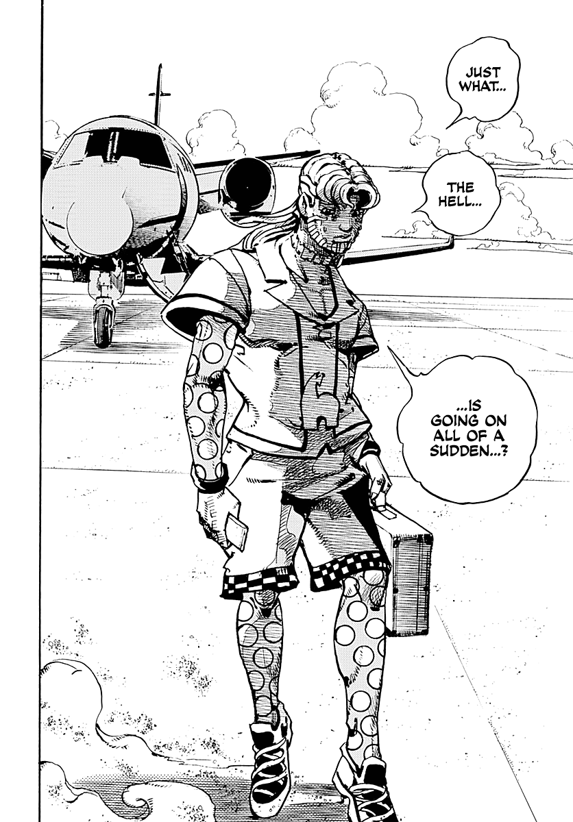 JoJo's Bizarre Adventure Part 9 - The JOJOLands Chapter 17 page 13 - Chapter 17: That Girl's Bags' Groove Part 2