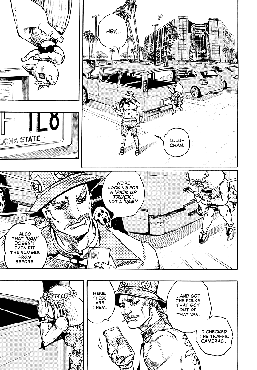 JoJo's Bizarre Adventure Part 9 - The JOJOLands Chapter 17 page 16 - Chapter 17: That Girl's Bags' Groove Part 2