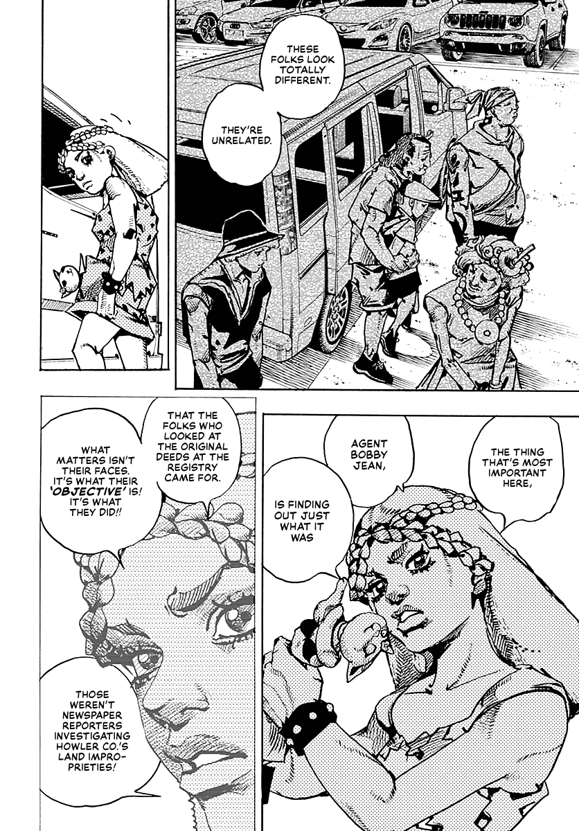 JoJo's Bizarre Adventure Part 9 - The JOJOLands Chapter 17 page 17 - Chapter 17: That Girl's Bags' Groove Part 2