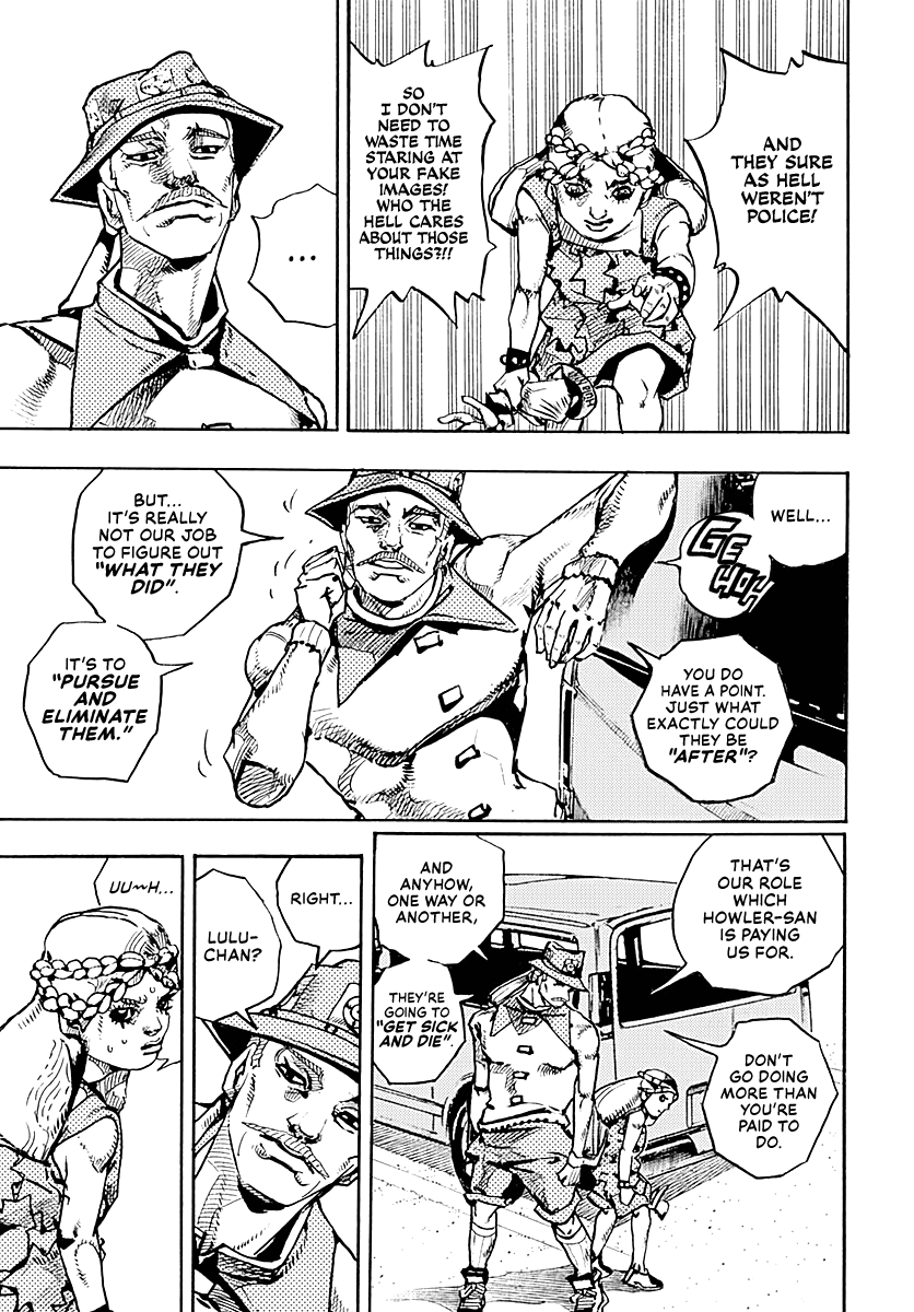 JoJo's Bizarre Adventure Part 9 - The JOJOLands Chapter 17 page 18 - Chapter 17: That Girl's Bags' Groove Part 2