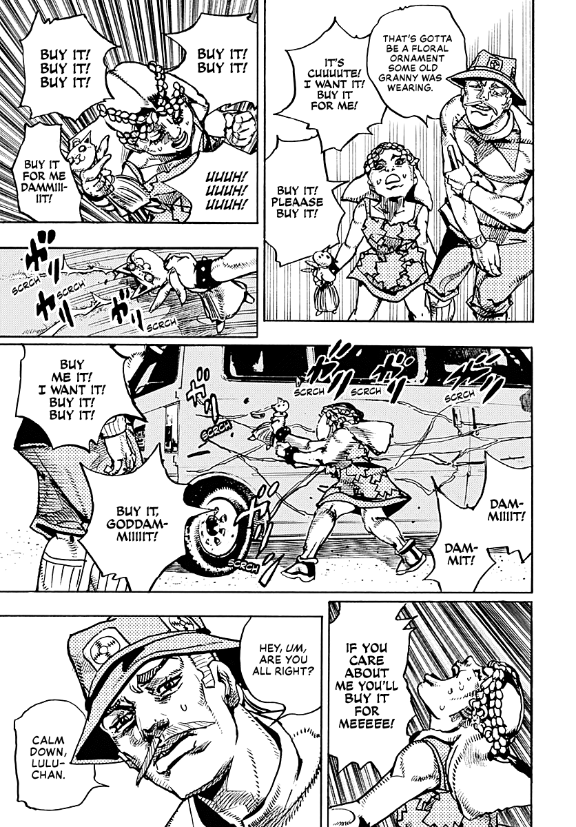 JoJo's Bizarre Adventure Part 9 - The JOJOLands Chapter 17 page 20 - Chapter 17: That Girl's Bags' Groove Part 2
