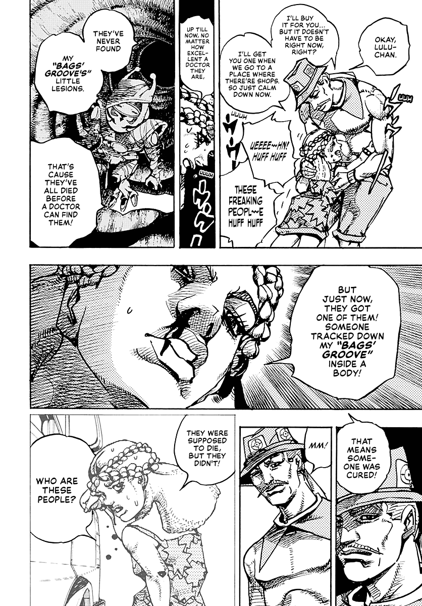JoJo's Bizarre Adventure Part 9 - The JOJOLands Chapter 17 page 21 - Chapter 17: That Girl's Bags' Groove Part 2