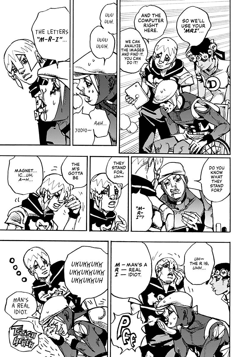 JoJo's Bizarre Adventure Part 9 - The JOJOLands Chapter 17 page 26 - Chapter 17: That Girl's Bags' Groove Part 2