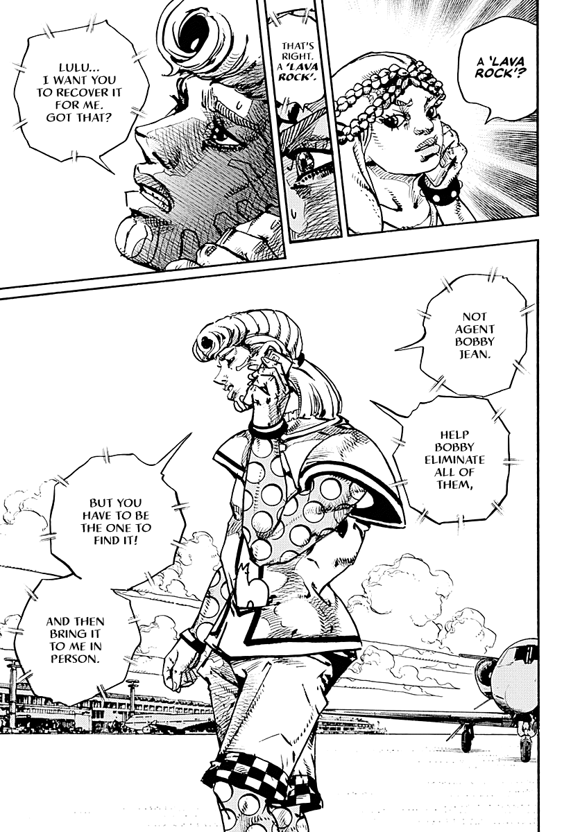 JoJo's Bizarre Adventure Part 9 - The JOJOLands Chapter 17 page 34 - Chapter 17: That Girl's Bags' Groove Part 2