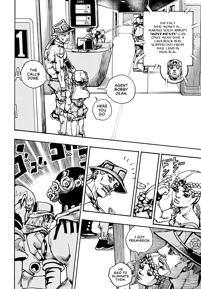 JoJo's Bizarre Adventure Part 9 - The JOJOLands Chapter 17 page 35 - Chapter 17: That Girl's Bags' Groove Part 2